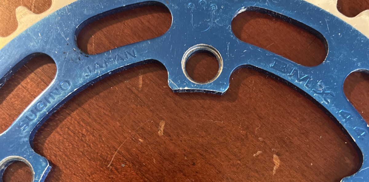 Vintage SUGINO BLUE 44t CHAINRING SPROCKET OLD SCHOOL BMX Used | eBay