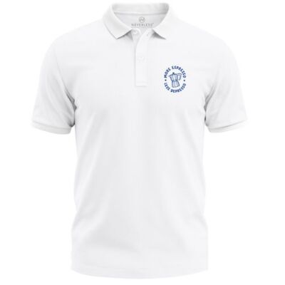 Mens More Espresso Less Depresso Print Polo Shirt - Short Sleeve Polo