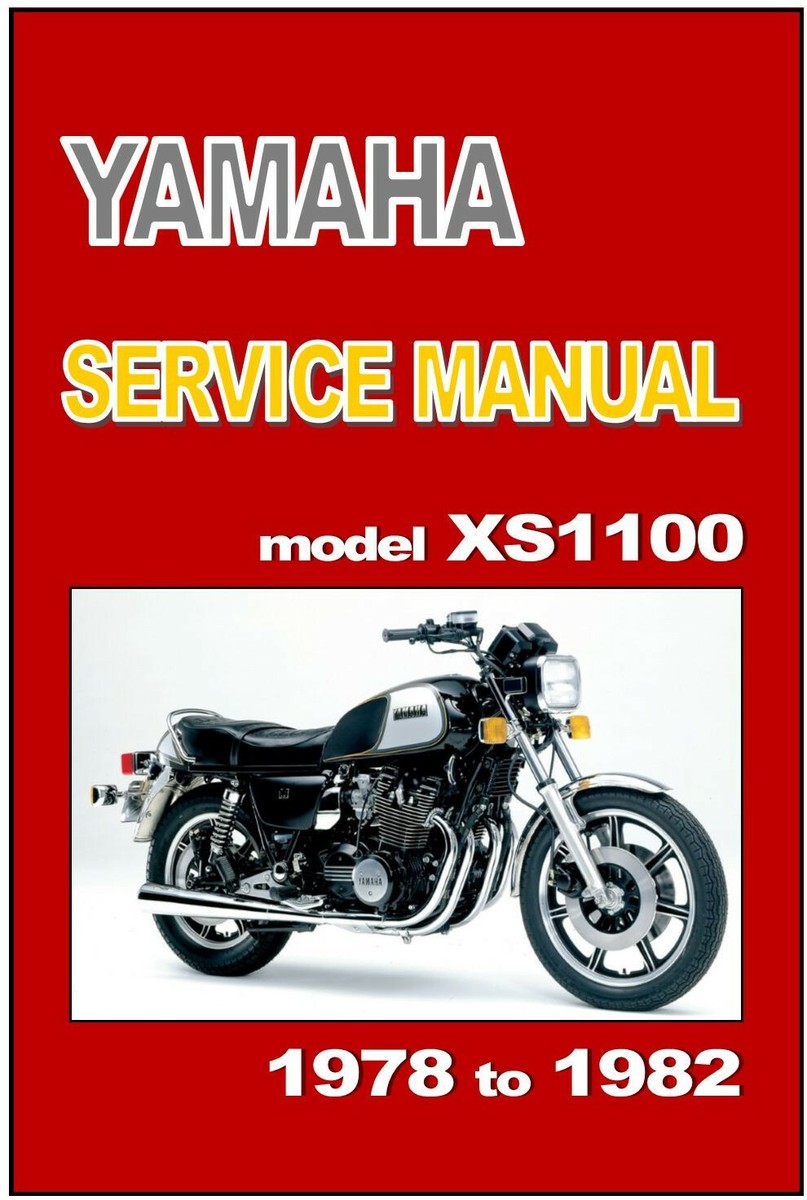 YAMAHA Workshop Manual XS1100 & Venturer 1978 1979 1980 1981 1982