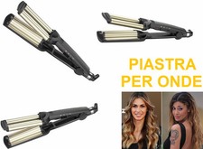 Piastra per capelli effetto ondulato ondulati onde mossi Temperatura regolabile