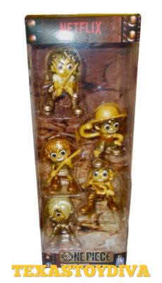 Netflix ONE PIECE Treasure Chest GOLD MINI FIGURE 5 Pack Luffy