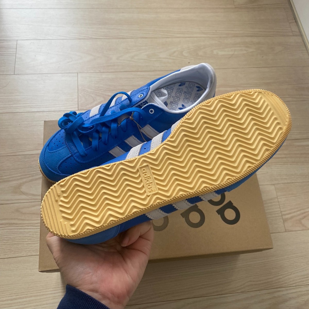 ◆adidas◆ japan blue JR0555 Adidas Originals Women's Japan leather JR0555 blue sneakers