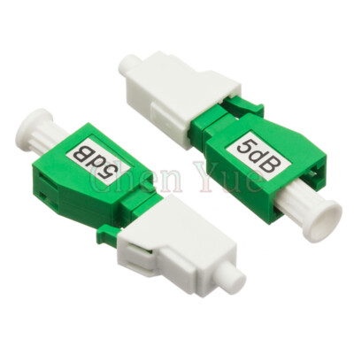 5pcs LC APC female to Male Optical Fixed Attenuator 5dB Connector Fiber Coupler