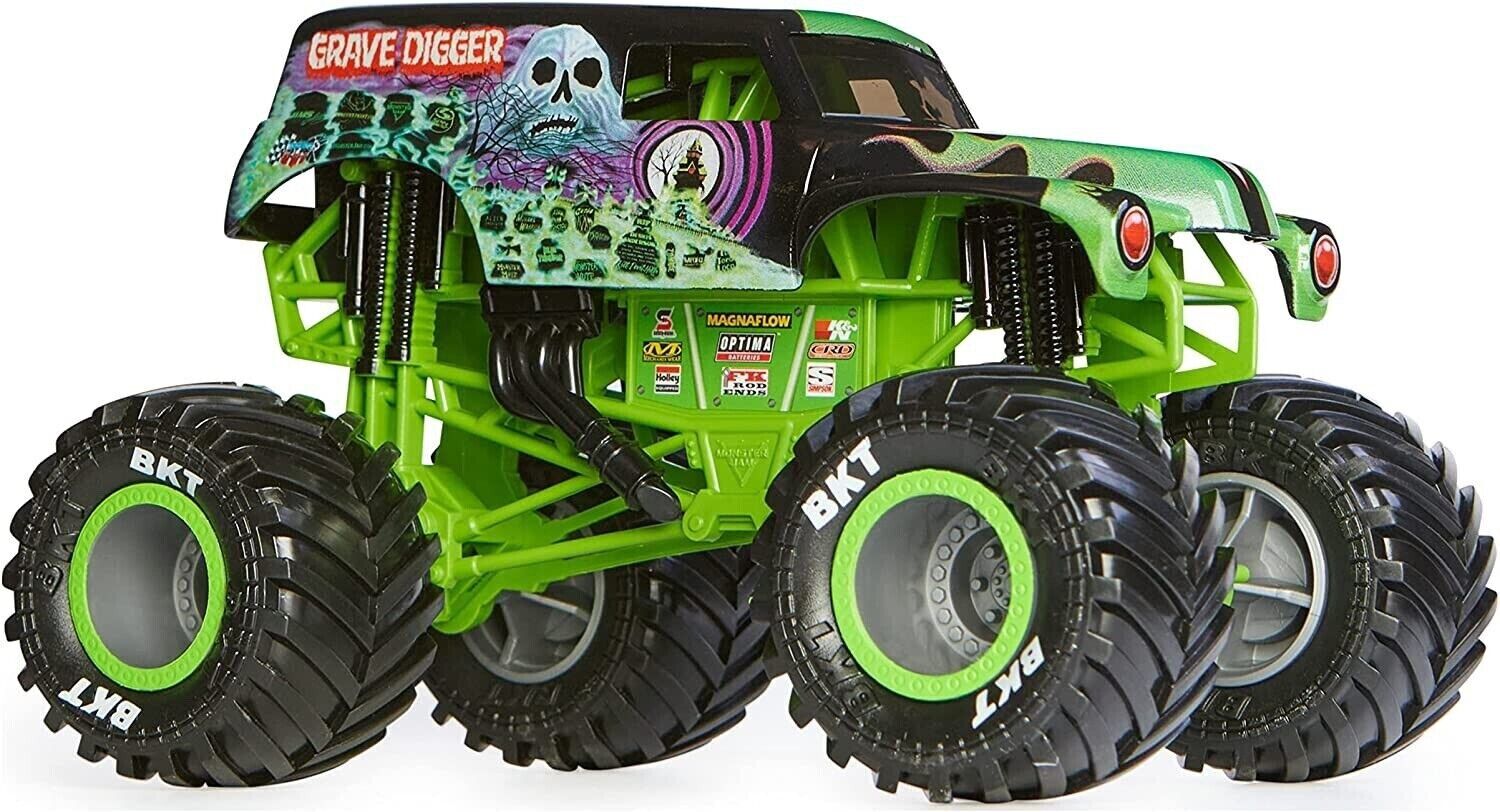 Sunny Brinquedos Monster Jam - 1:24 Collector Die Cast Trucks Grave Digger  C9, Multicor