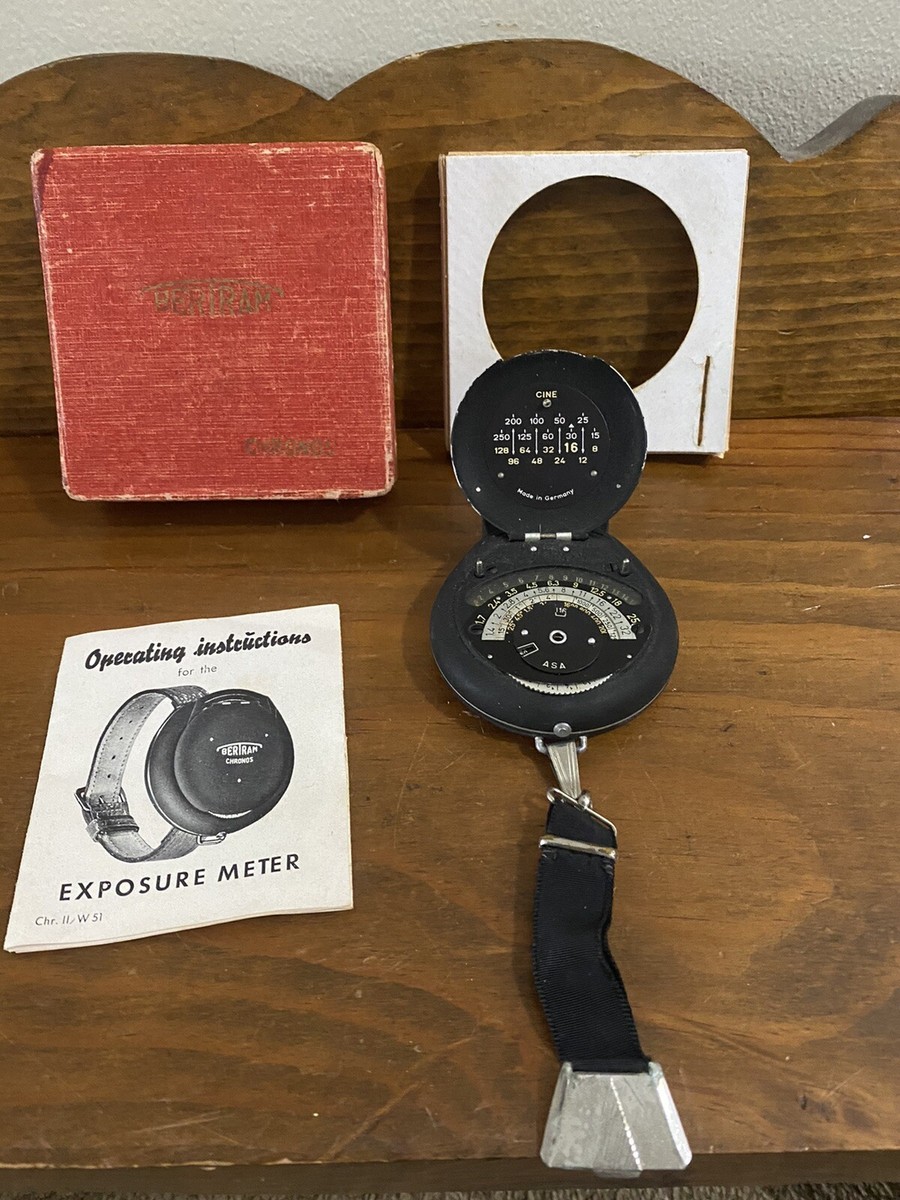 Vintage Bertram Chronos Germany Exposure Meter in Original Box | eBay