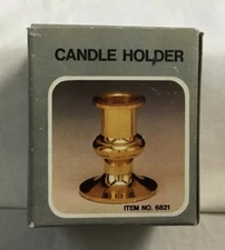 NEW Small Vintage Brass Candle Holder 2 1/4"