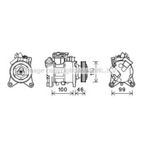 AVA Quality Cooling Kompressor Klimaanlage FüR BMW X3 F25 3Er Touring E91 E90