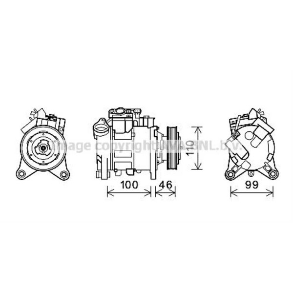 AVA Quality Cooling Kompressor Klimaanlage FüR BMW X3 F25 3Er Touring E91 E90-image