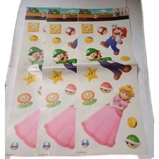 LOT OF 3- 2020 SUPER MARIO 13 WALL DECALS AUTOCOLLANTS STICKERS