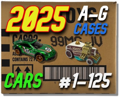2025 Hot Wheels #1-125   Mainlines   Treasure Hunts   Updated 5/6            