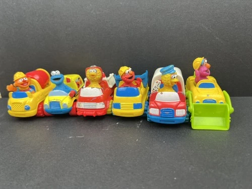 Lot of 6 Vintage 1997 Matchbox TYCO Sesame Street Cars – Elmo, Big Bird