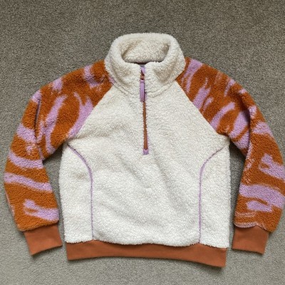 Athleta Girl Size XS/6 So Snug Sherpa Fleece 1/4 Zip Pullover Super Soft & Comfy