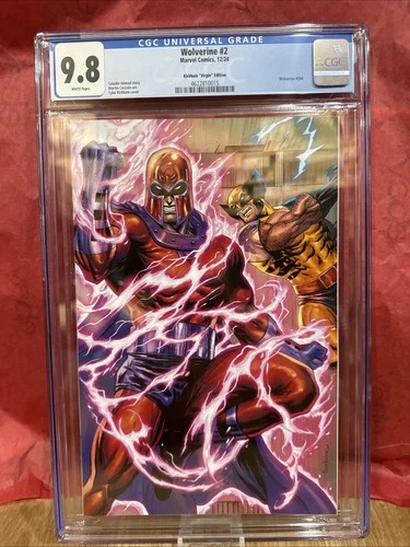 Wolverine #2 Marvel Kirkham Virgin - CGC 9.8 Graded Comic Magneto Wolverine