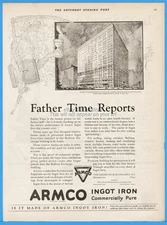1924 ARMCO Ingot Iron American Rolling Mill Co Middletown OH Railway Exchange Ad