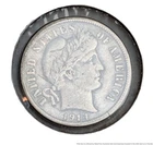 1914 D Mint Denver US American Dime 10 Ten Cent Silver Coin Wreath Bust