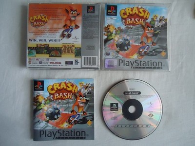 Crash Bandicoot Bash Playstation 1 PS1 Spiel UK PAL Platinum Komplett