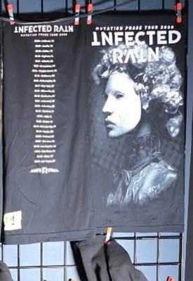 Infected Rain Shirt Mutation Phase Tour 2026 Concert Dates, reprint, 2 sides