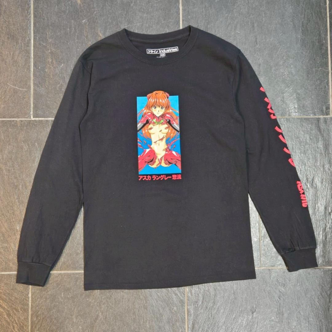 Camiseta Larga N.HOOLYWOOD x VANS Evangelion Asuka Negra Talla S Usada