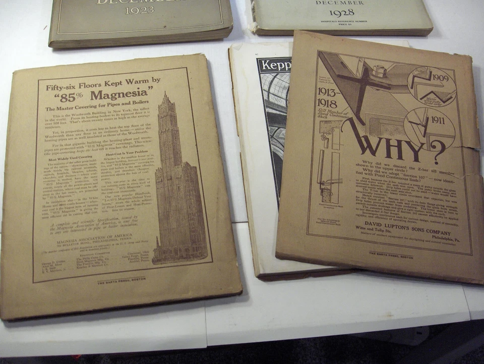 Lot of 6 ARCHITECTURAL FORUM MAGAZINES From 1918, 1923 and 1928 - Image 4 of 4