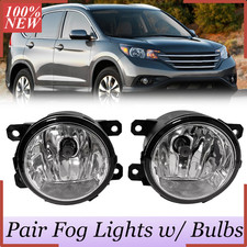 Pair For 2012 2013 2014  Honda CRV CR-V Fog Lights w/ Bulbs Front Bumper Lamp