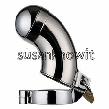 New Stainless Steel Male Full Sealing Chastity Belt Cage Opened Device Restrain