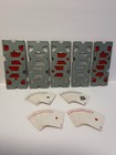 5 Vintage Dealer Metal Bridge/ Playing Card Holders And 1 Vintage Deck Of Cards — photo 1