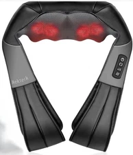 NECKTECK Massager ByWith Heat & 8 Deep Tissue Kneading Modes