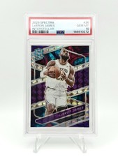 Panini 2023-24 Spectra LeBron James #26 Interstellar Prizm /99 PSA 10 Lakers