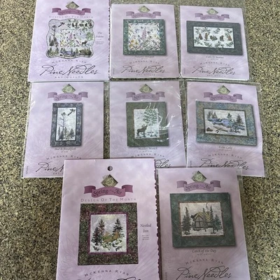 McKenna Ryan Pine Needles SPRING IS IN THE AIR Full Complete Set 8 Quilt Pattern - Image 1 of 4