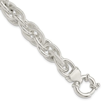 Ausgefallenes Gliederarmband Sterlingsilber