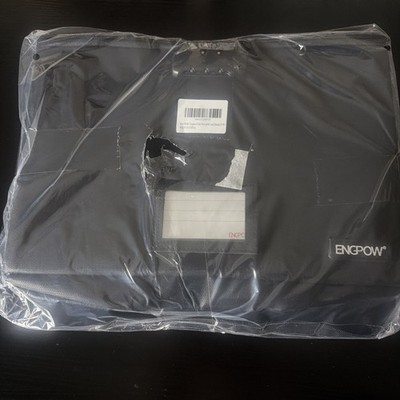 ENGPOW Portable Fireproof Waterproof File Storage Box Case Bag Foldable Black