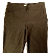 TALBOTS Pants size 8 Gray  Ankle Pull-On Pockets  Stretch  Slim Leg EUC