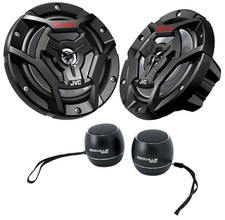  2 JVC CS-DR6200M 6.5" 300w 2-Way Motorcycle ATV Marine Speakers Home Speakers