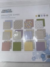 Creative Memories Designer Paper Pack SPRINGTIME SOIR E 12 Sheets 12X12 NEW