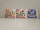Pokemon Nintendo 3DS Bundle 3 Games Omega Ruby, Sun and Moon