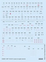 Eduard Accessories D48061 - 1:48 Mi-24V Stencils Russian & English For Zvezda