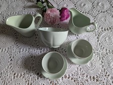 Johnson Bros Sugar Bowl & Jug Set Greendawn & Welsmere Utility Ware VINTAGE 40`s