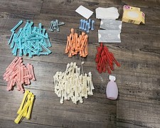 Lot Of Over 150 Permanent Curlers Rod Rollers Various Sizes With Papers Box 37