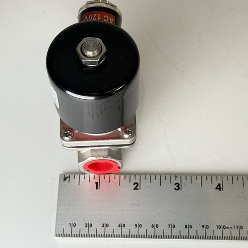 Edelstahl Elektro Magnetventil 1/2" NPT 110V 120V AC NC 120V Viton - Bild 12 von 12