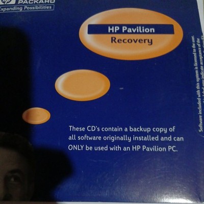 HP Pavilion Recovery (2) Disc~Disk~CD Set  HP 5011-7412 & 7413