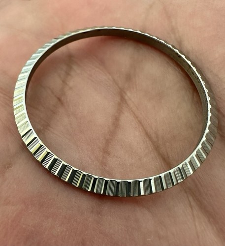 ROLEX FACTORY ORIGINAL MENS ENGINE TURNED BEZEL 34.6mm