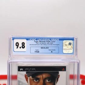 PSP Game TIGER WOODS PGA TOUR GOLF - CGC GRADED 9.8 A+! NEW & Factory Sealed!