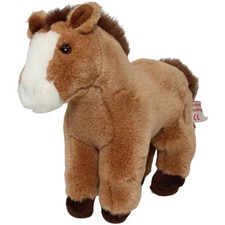 Teddy-Hermann Pferd, braun Kuscheltier 18cm Gebraucht