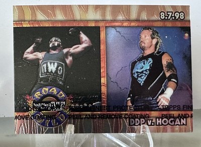 1999 Topps Chrome WCW/nWo Nitro DDP v. HOGAN Road Wild - Surface Crease (READ!)