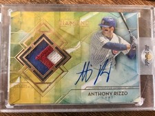 2015 Topps Diamond Icons Baseball Anthony Rizzo Patch Auto 1/1 