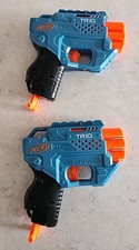 Lot Of 2 Nerf Elite 2.0 Trio SD-3 Blaster 3-Barrel 2020 Hasbro Blaster Gun EUC