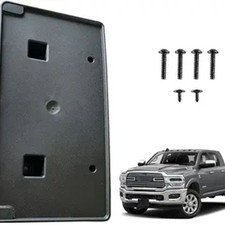 License Plate Bracket - Front License Plate Bumper Mounting Bracket Black Compat