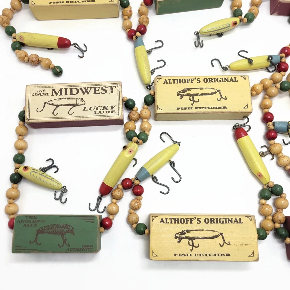 Vintage Wood Bass Fishing Lure Theme Decoration • Man Cave • Cabin • Home • 5 Ft - Image 4 of 4