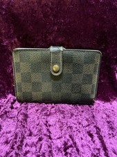 Authentic Louis Vuitton Damier Kiss-lock Snap Wallet Card Holder