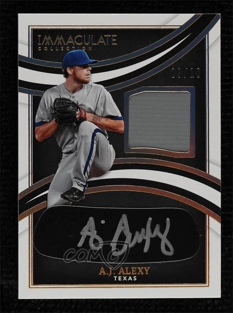 2022 Panini Immaculate Prime Relics Black Jacket 9/10 AJ Alexy Rookie Auto RC